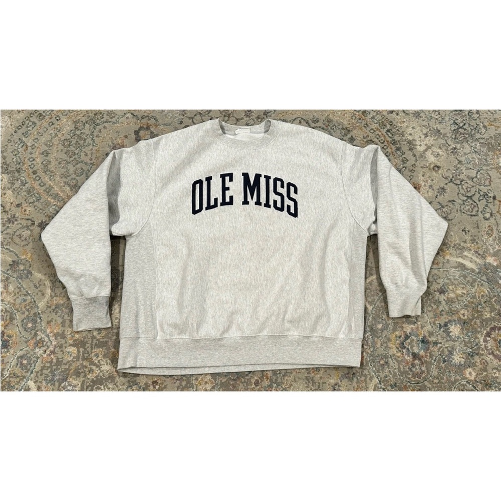 Vintage Ole Miss Rebels Reverse Weave Champion Brand Sweatshirt Size 2XLarge